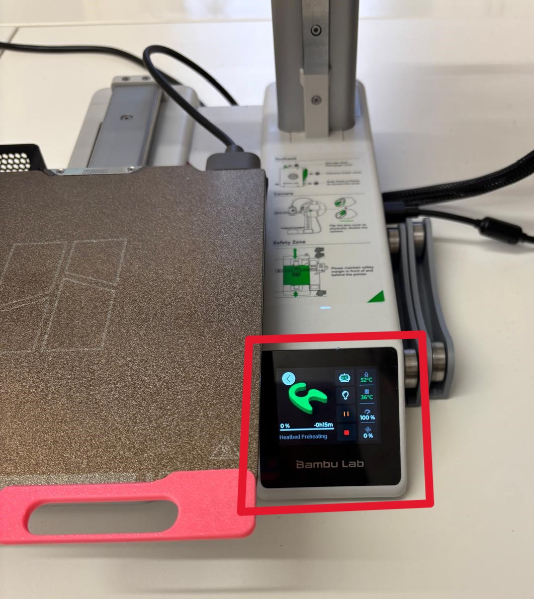 screenshot showing printing process on touchpad